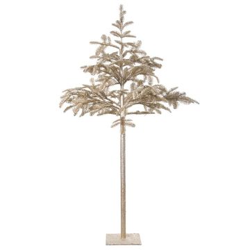 Artificial tree High-stem Nordmann fir ARNAUD, gold, 6ft/180cm