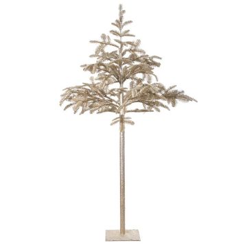 Artificial tree High-stem Nordmann fir ARNAUD, gold, 7ft/225cm