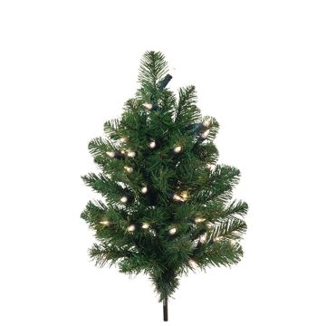 Decorative Christmas tree DARKONO on spike, LEDs, 18"/45cm