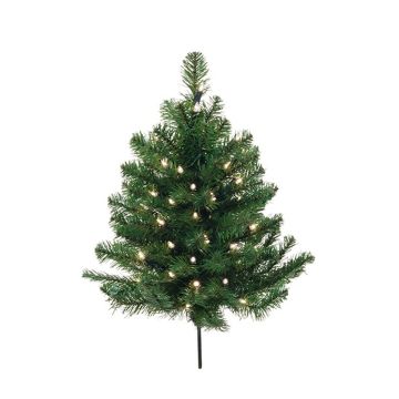 Decorative Christmas tree DARKONO on spike, LEDs, 24"/60cm