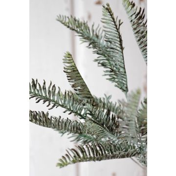 Artificial shield fern THILO on spike, green-grey, 14"/35cm, Ø8"/20cm