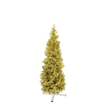 Artificial Christmas tree CHRISTOBAL, metallic-gold, 6ft/180 cm, Ø 26"/65 cm