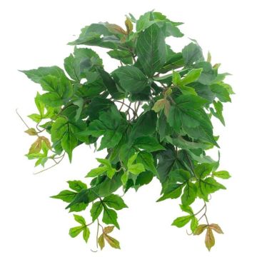 Artificial Boston ivy bush LEDURANA, Eco Collection, green-orange, 14"/35cm