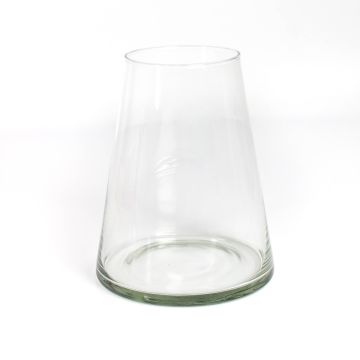 Candle jar cone shape MAX, clear, 8"/20cm, Ø4"/10cm