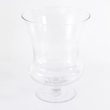 Glass vase CATANIA, goblet, clear, 14"/35cm, Ø11"/27cm