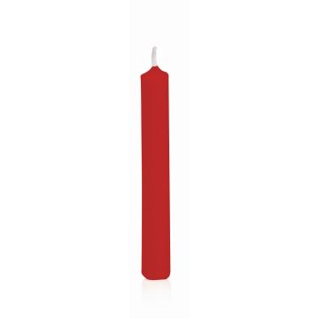 Dinner candles MEDIALA, 20 pcs, red, 3.8"/9,6cm, Ø0.5/1,3cm, 1,5h