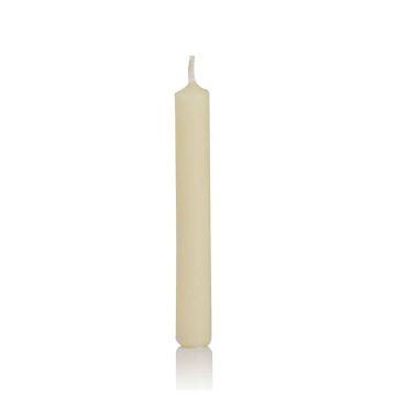 Dinner candles MEDIALA, 20 pcs, cream, 3.8"/9,6cm, Ø0.5/1,3cm, 1,5h