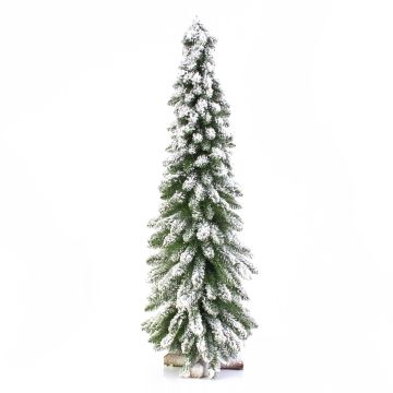 Fake Fir tree MONTREAL, snow-covered, white, 24"/60cm, Ø 10"/25cm