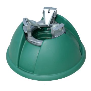 Plastic Christmas tree stand KENTUCKY, green, 7"/17cm, Ø14"/37cm