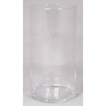 Glass vase SANYA OCEAN, cylinder, clear, 12"/30cm, Ø6"/15cm