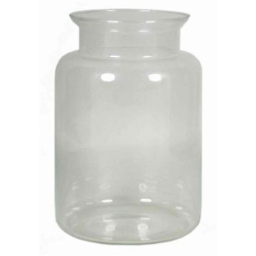 Glass vase KARIN OCEAN, clear, 10"/25cm, Ø6.7"/17cm