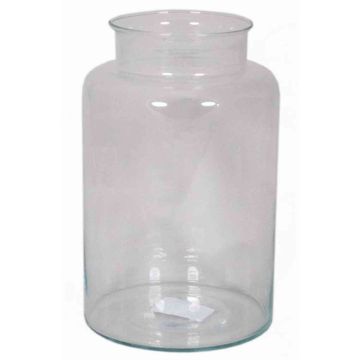 Glass vase KARIN OCEAN, clear, 12"/30cm, Ø7.5"/19cm