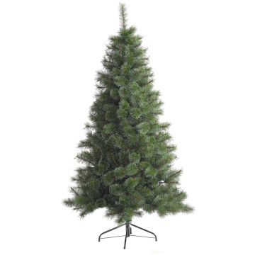 Artificial fir tree BIEL, frosted, 5ft/150cm, Ø31"/80cm