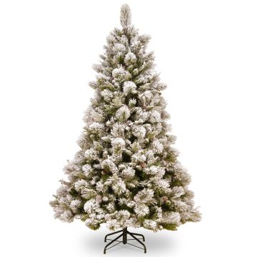 Artificial Christmas tree MINSK SPEED, cones, snow-covered, 7ft/200cm, Ø4ft/130cm