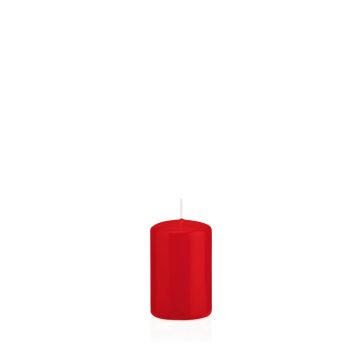 Lantern candle MAEVA, pillar, red, 3.1"/8cm, Ø2"/5cm, 18h - Made in Germany