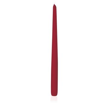 Candle for candlesticks PALINA, dark red, 16"/40cm, Ø1"/2,5cm, 15,5h - Made in Germany