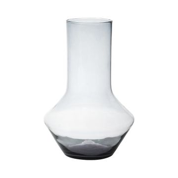 Glass flower vase ENEDINA, recycled, clear, 30cm, Ø19cm