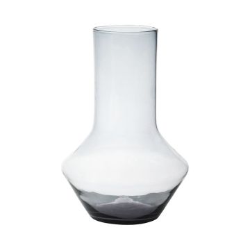 Glass flower vase ENEDINA, recycled, clear, 40cm, Ø26cm