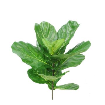 Fake ficus lyrata EZRA on spike, crossdoor, green, 30"/75cm