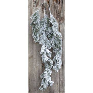 Artificial hanging plant Fir YUNIS on spike, snow-covered, 33"/85cm