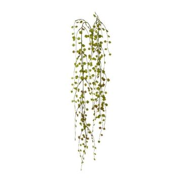 Artificial hanging plant Muehlenbeckia ACARAY, spike, green-brown, 33"/85cm