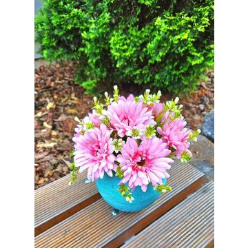 Decorative bouquet Gerbera TEMBAR, pink, 12"/30cm, Ø9"/22cm