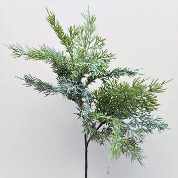 Decorative cedar branch BALTHILDE, green, 31"/80cm