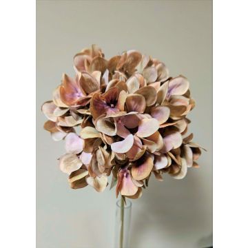 Artificial flower Hydrangea MANDISA, brown-pink, 26"/65cm