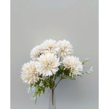 Decorative dahlia SALAMITUS on spike, white-cream, 12"/30cm