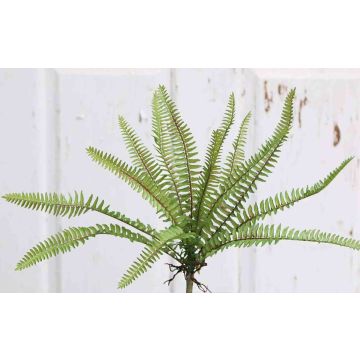 Plastic royal fern GYPSY on spike, green, 12"/30cm, Ø12"/30cm