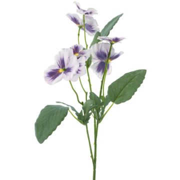 Decorative branch Pansy SIREL, light purple-violet, 26"/65cm