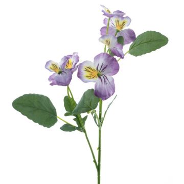 Decorative branch Pansy SIREL, purple-yellow, 26"/65cm