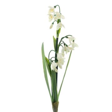 Decorative snowdrop flower ASOMB, spike, white, 18"/45cm