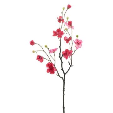 Artificial apple blossom branch LEKO, blossoms, fuchsia-pink, 22"/55cm