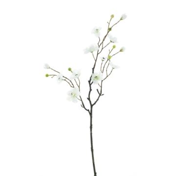 Artificial apple blossom branch LEKO, blossoms, white, 22"/55cm