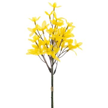 Artificial forsythia bunch NARUSA, yellow, 12"/30cm