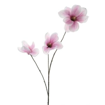 Artificial branch Magnolia FLAVA, pink-white, 33"/85cm