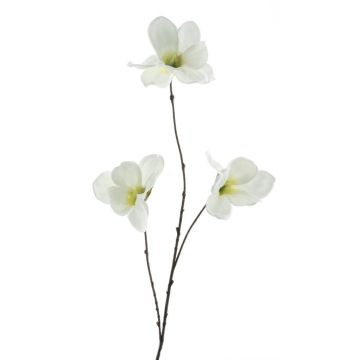 Artificial branch Magnolia FLAVA, white, 33"/85cm