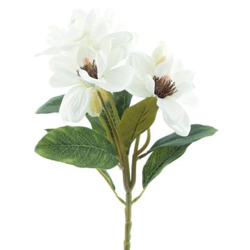 Artificial magnolia branch DANSA, white, 14"/35cm