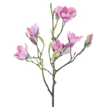 Decorative magnolia branch GUNI, violet, 3ft/90cm