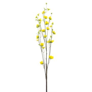 Artificial winter hazel KATEBO with flowers, yellow, 3ft/105cm