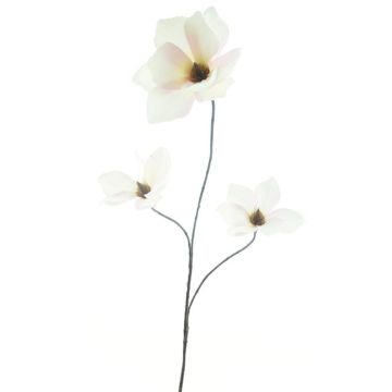 Artificial branch Magnolia MAZANA, white-pink, 31"/80cm