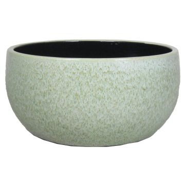 Ceramic bowl ELIEL, speckled, mint green-white, 5"/13cm, Ø11"/28cm