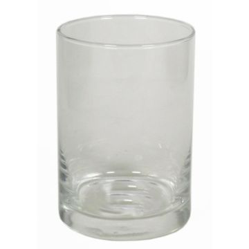 Candle jar BRIAN, clear, 6"/15cm, Ø4"/10cm