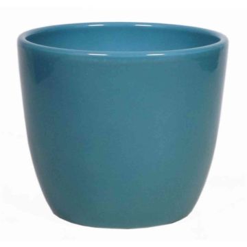 Ceramic pot for plants small TEHERAN BASAR, ocean blue, 2.6"/6,5cm, Ø3.3"/8,5cm