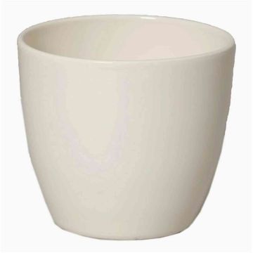 Ceramic pot for plants small TEHERAN BASAR, cream, 2.6"/6,5cm, Ø3.3"/8,5cm