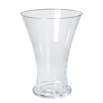 Glass vase DESTAN, clear, 12"/30cm, Ø9"/22cm