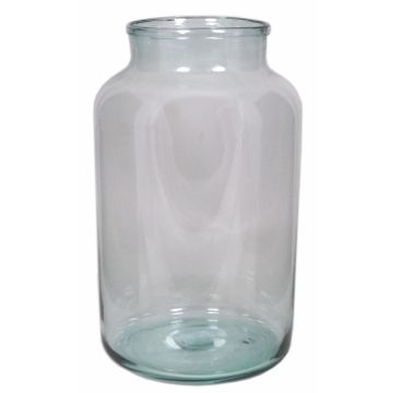 Decorative vase made of glass SADE, clear, 17"/44cm, Ø10"/25cm, 17L