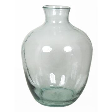 Decorative vase LIRICA made of glass, clear, 18"/46cm, Ø14"/35cm