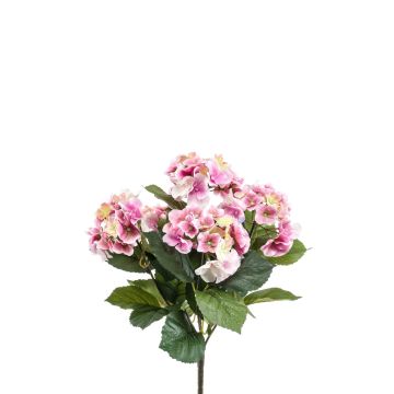 Artificial hydrangea JONE on stick, pink, 16"/40cm